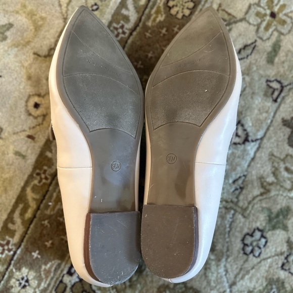 Marc Fisher Women’s Lalita Loafer Beige Color Silver Studded Accents Size 9.5 - Picture 10 of 14